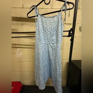 ROMWE Light Blue Floral Top